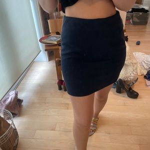 SANDRO NAVY BLUE MINI SKIRT